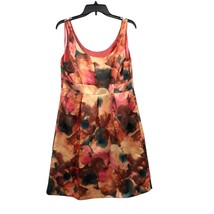 Merona Dress Womens 12 Used Blurred Floral Lined - £10.88 GBP