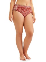 No Boundaries Women&#39;s Juniors Swimsuit Bikini Bottom 3X (23-25)  Rusty Brick - £10.50 GBP