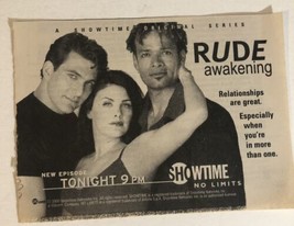 Rude Awakening Tv Series Print Ad Vintage Sherilyn Fenn Mario Van Pebble... - £4.69 GBP