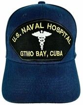 US NAVAL HOSPITAL GTMO BAY, CUBA Patch Hat Baseball Cap Adjustable Navy ... - £13.39 GBP