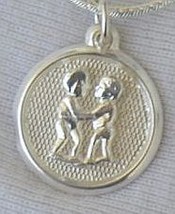 Gemini round pendant - $25.00