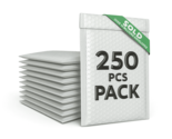Poly Bubble Mailers, 6 x 10 inches, Self-Seal Padded Envelopes, 250 Pack - $46.99