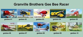 10 Different Granville Brothers GeeBee Warplane Magnets - £78.66 GBP