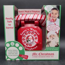 Mr. Christmas Candy Cane Santa’s Interactive Magical Telephone Brand New... - $69.29