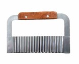 Hand Waffle Cutter for Carrots  or Crinkle Fries Stainless Steel Wood Ha... - $10.90
