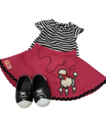 OG Doll Poodle Skirt with Top &amp; Saddle Oxfords Pink/Black for 18 in Doll - $37.99