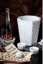 Fish Scale Pattern, Bucket, Marble Bucket, bar decor, Gift for Collector, Custom - £1,107.33 GBP