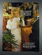 1977 Passport Scotch Ad - I was Told I Might Need - £14.81 GBP