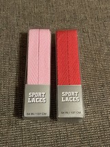 NOS Vintage Sport Laces Shoelaces Red Pink 54” 137 cm. New - $8.90