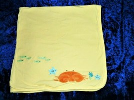 Vintage Gymboree Yellow Orange Ocean Sea Crab 2007 Blanket Fish Seaweed ... - £77.76 GBP