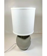Vase Style Table Lamp - Glossy Grey Lamp - $1,033.21 MXN