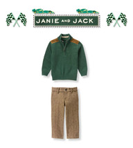 Janie and Jack baby boy &quot;Auto Club&quot;sweater/Pants 2 Piece Set NWT 2T - $98.01