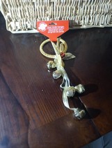 Door Knob Hanger Christmas House Gold - $11.76