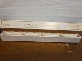 Avon Hawaiian White Ginger Floral Soap 1oz (4) New Soap Vintage 1983 - $9.95