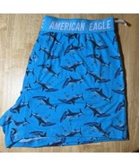 XXL AMERICAN EAGLE ULTRA SOFT SHARK PRINT BLUE BOXER BNWTS - $21.93 CAD