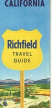 Vintage 1957 Richfield California Travel Guide Road Map - $19.79