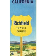 Vintage 1957 Richfield California Travel Guide Road Map - £15.56 GBP