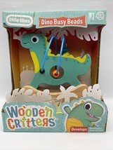 Little Tikes Dino Dinosaur Busy Beads Wooden Critters Developmental Baby Toy - £16.84 GBP