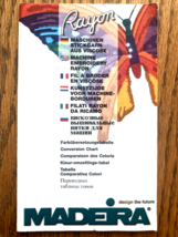 Madeira Rayon Machine Embroidery Color Card Thread Chart - €10,26 EUR Madeira Rayon Machine Embroidery Color Card Thread Chart - €10,26 EUR