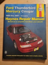 Haynes Repair Manual #36086 Ford Thunderbird &amp; Mercury Cougar 1989 -1997 - $6.92