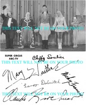 Super Circus Cast Autographed 8x10 Rp Photo Mary Hartline Claude Kirchner +  - £14.05 GBP
