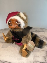 Robert Raikes Robin Raccoon W/Tag Plush 18&quot; Poseable Stuffed Animal - $37.95