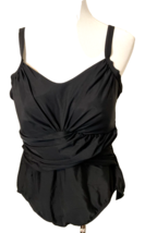 Lands&#39; End Black One Piece Swimsuit Size 18W - $357.46 MXN