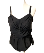 Lands&#39; End Black One Piece Swimsuit Size 18W - €16,29 EUR