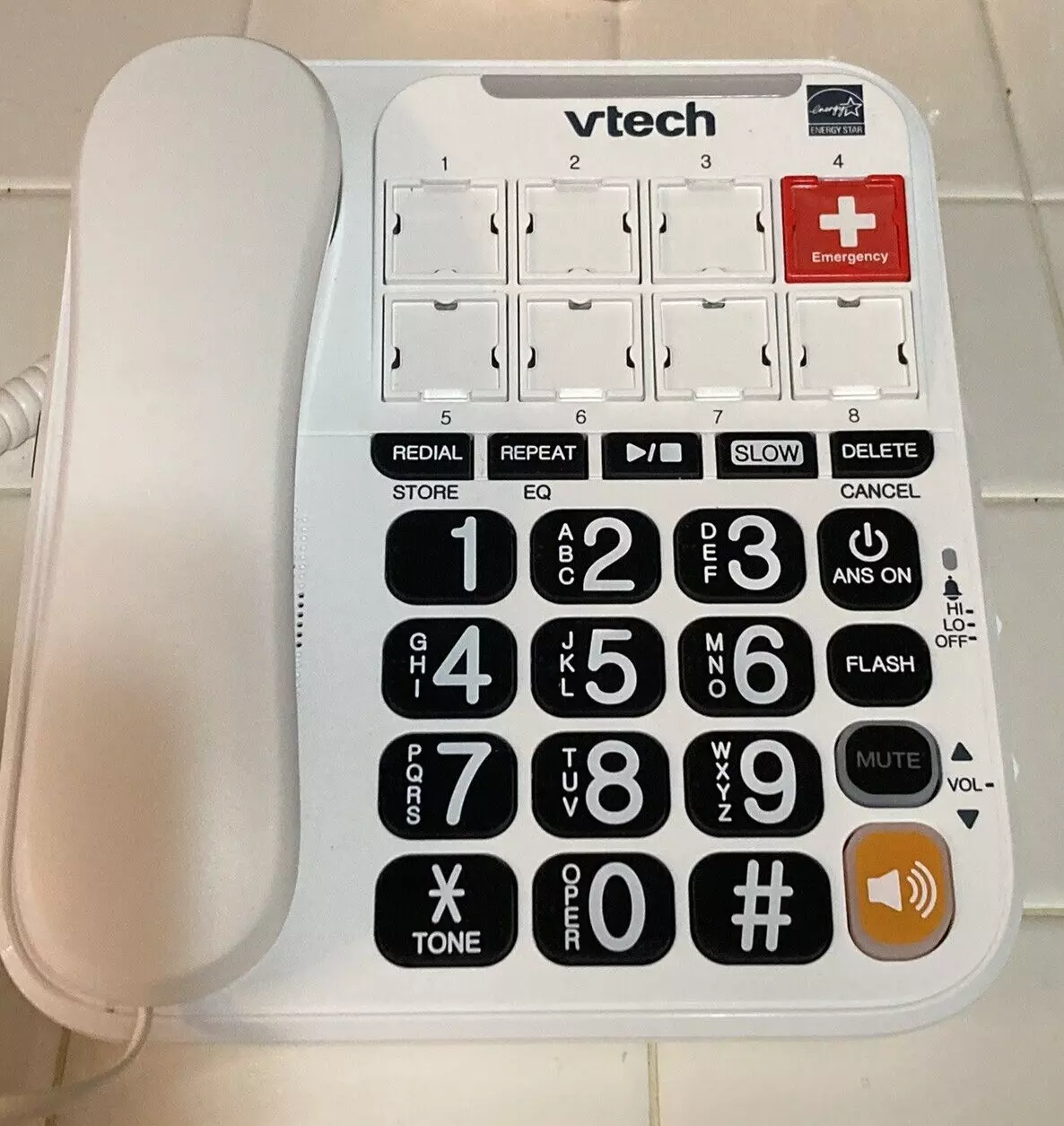 VTECH SN1127 90dB Ringer Amplified Corded Answering System W/ Photo Spee... - $30.99