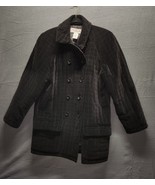 Vtg Talbots Sz Small Blazer Jacket Black Quilted Velvet Pocket Lined Wor... - £22.63 GBP