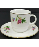 Dimi Cup and Saucer With Pink Floral and Gold Trim China Vintage Romantic - €12,05 EUR