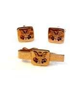 Vintage Fraternal order of Eagles Cufflinks and Tie Clasp - £13.44 GBP