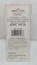 Hosa Technology YPR103 6 Inch Shielded Y Cable Single Mono Plug To Two RCA Jacks image 2