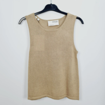 Selected Femme Knitted Sleeveless Vest Top Beige Size Small NEW - £11.91 GBP
