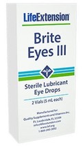 MAKE OFFER! 3 Pack Life Extension Brite Eyes III 2 vials dry eyes NAC image 2