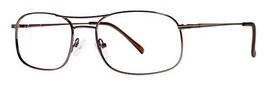 Glenn Men&#39;s Eyeglasses - Modern Collection Frames - Matte Brown 53-18-140 - £47.16 GBP