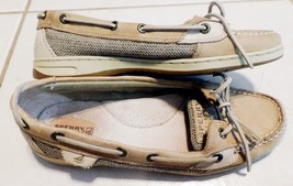 Shoes Womens SPERRY Angelfish Top-Sider Linen/Oat Boat Loafers Size 8M - £27.96 GBP