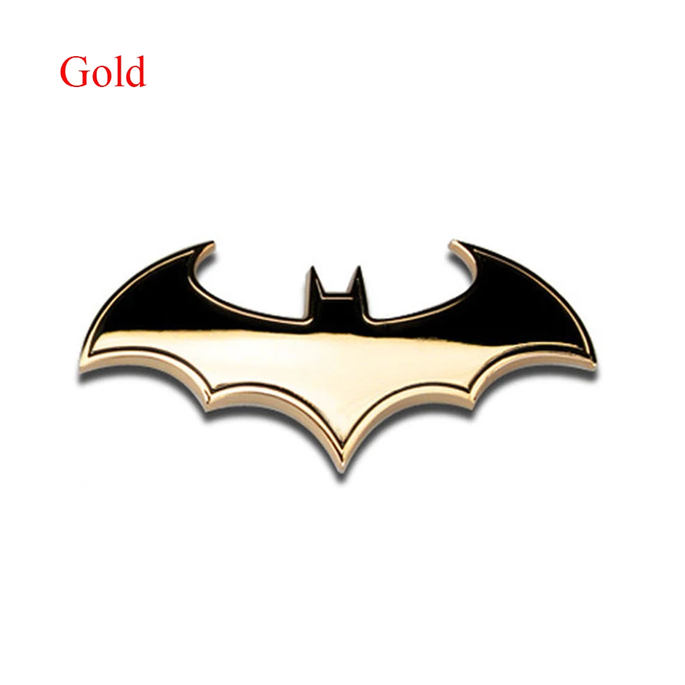 Metal 3D Bat Stickers Auto Car Logo Cartoon Bat Sticker Metal Badge Emblem Tail  - £12.60 GBP
