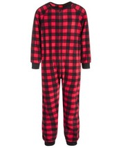 allbrand365 designer Big Kids Matching 1 Piece Red Check Printed Pajamas, 10-12 - $36.62