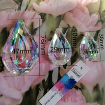10pcs 38/50/76mm Lute AB Color SunCatcher Crystal Prisms Pendant Chandel... - $11.61+