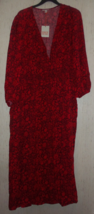 NWT WOMENS KNOX ROSE W/ RED FLORAL PRINT MAXI DRESS  SIZE 3X - £26.18 GBP