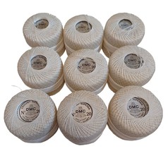 Dollfus Mieg &amp; Cie France DMC No 20 Crochet Thread Superba White Blanc 9 count - £20.99 GBP