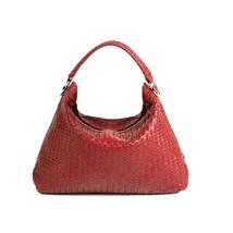 Handmade Woven Original Red Leather Bag - £205.15 GBP