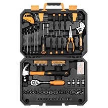 128 Piece Tool Set-General Household Hand Tool Kit, Auto Repair Tool Set, With P - £72.67 GBP