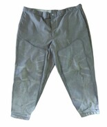 Vintage 10-X Mens Khaki Beige Yellow Leather Duck Hunting Pants 43x28 - $42.75