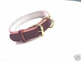 1 1/4 Leather Collar Police K9 Schutzhund Custom Made Size Color Etc - $25.00