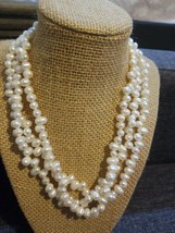 Multi Strand Pearl Necklace - £7.79 GBP