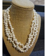 Multi Strand Pearl Necklace - £7.78 GBP
