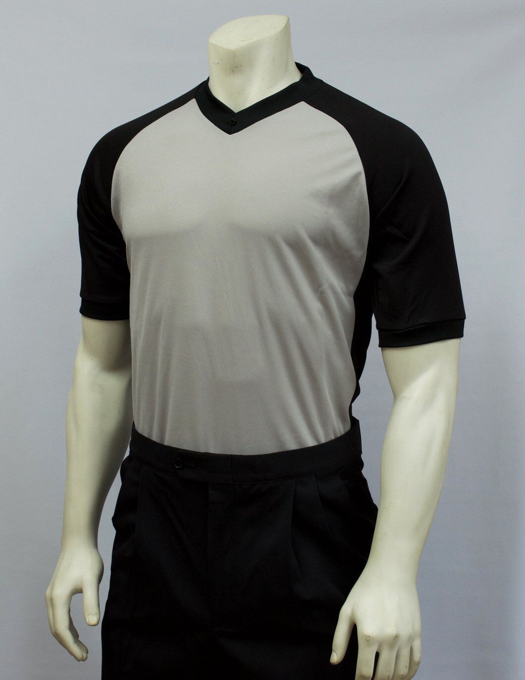 Primary image for SMITTY | BKS-207 | Solid Grey | 3" Side Panel | MESH Basketball Officials Shirt