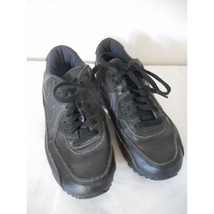 Nike Air Max Black Athletic Shoes Sneakers Sz 5 Y Eu 37.5 Unisex non mar... - $446.21 MXN